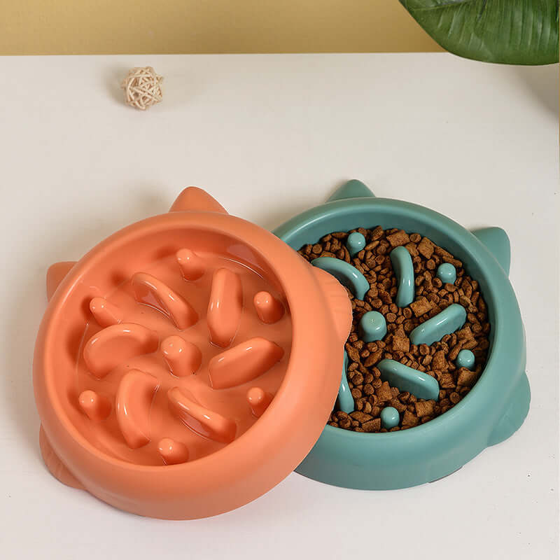 Pet Accessories Choke-Free Slow Feeder Bowls for Dogs & Cats