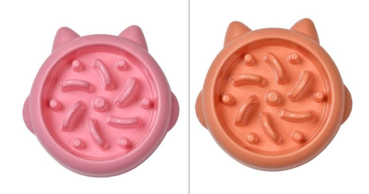 Pet Accessories Choke-Free Slow Feeder Bowls for Dogs & Cats