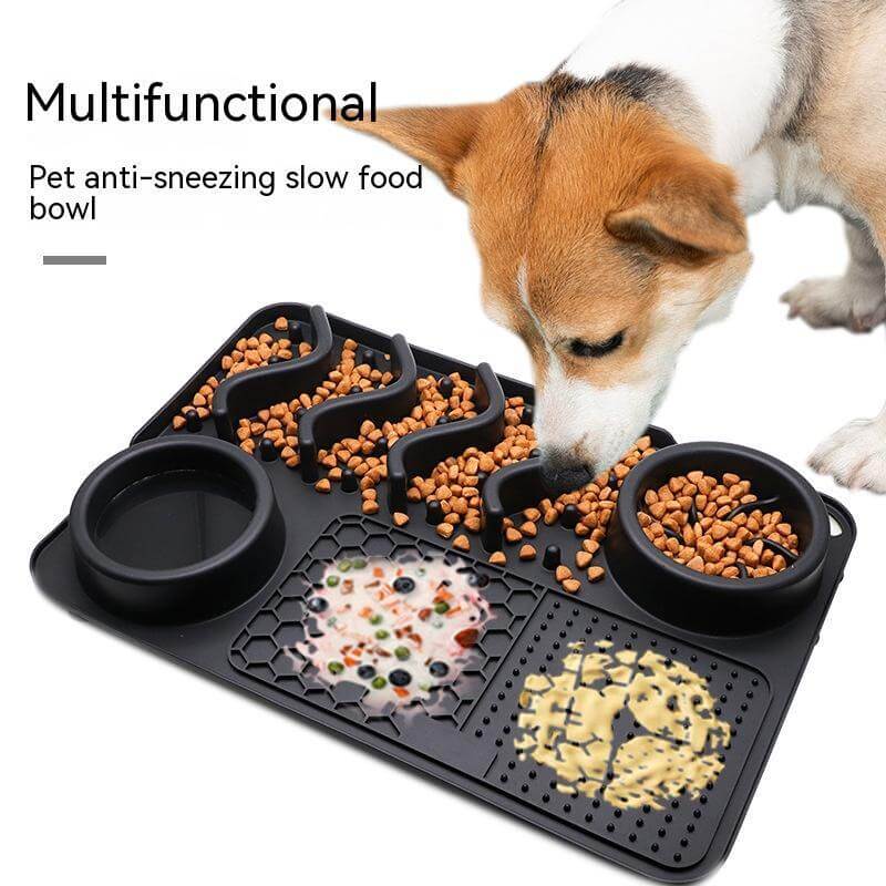 Pet Bed and House Silicone Licking Mat for Dogs